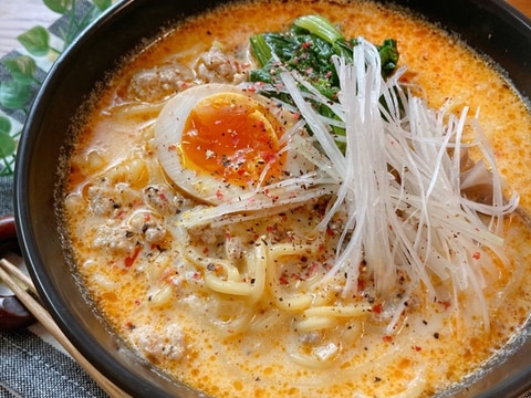 練りごま不要!10分で完成♡担々麺